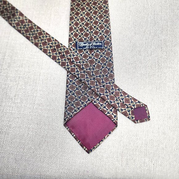 Designer Men's Ties 100% Silk Dark Colors Lot of 6 - Picture 14 of 14